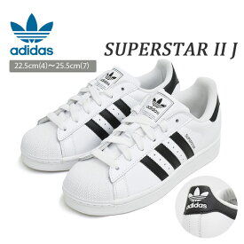 adidas アディダス スーパースター 2 J レディース スニーカー オリジナルス ローカット ホワイト/ブラック SUPERSTAR II J WHITE/BLACK JH9976