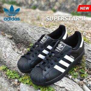 adidas AfB_X X[p[X^[ 2 Y fB[X Xj[J[ ubN/zCg SUPERSTAR II BLACK/WHITE JI0079