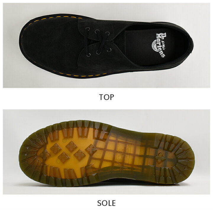 楽天市場】Dr.Martens ドクターマーチン 1461 BLACK MILLED NUBUCK WP 