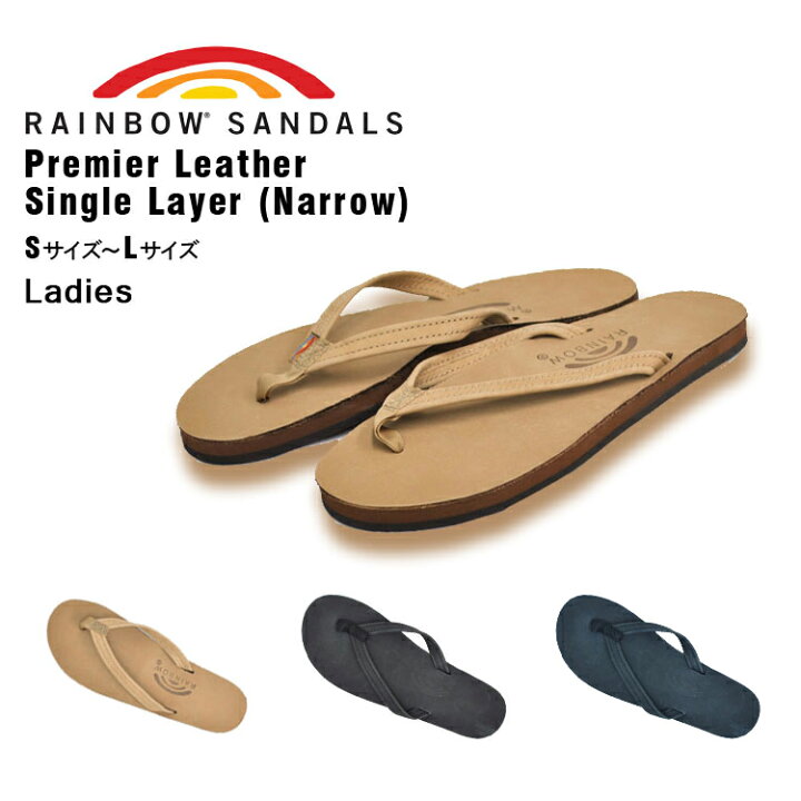 楽天市場】レインボーサンダルズ 301 レディース ぺたんこ シングル 