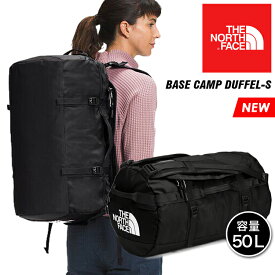 【お買い物マラソン開催中〜11(月)01:59まで】ザ ノースフェイス ベース キャンプ ダッフル S メンズ レディース ショルダー バックパック リュック ボストン ドラム 3WAY ブラック 50L スポーツ 旅行 トラベル 通学 THE NORTH FACE BASE CAMP DUFFEL-S NF0A52ST