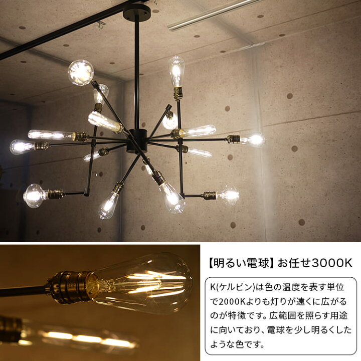 楽天市場 最大 Off クーポン シャンデリア モダン インダストリアル Led 電球 16灯 黒 Luxury 照明器具 おしゃれ かっこいい 天井照明 シーリングライト ペンダントライト 一人暮らし 吹き抜け 吹抜け 照明 北欧 アンティーク ビンテージ レトロ リビング 玄関