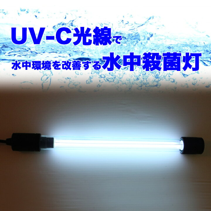 楽天市場 殺菌灯 水槽 水中 35cm Uv C Uvc 深 紫外線 ライト 殺菌 アクアリウム 熱帯魚 観賞魚 アロワナ 池 水槽用 フィルター タンク で使用 水質浄化 ライト コケ 苔 アオコ 緑藻 濁り アンモニア 匂い 臭い ニオイ 防止 防臭