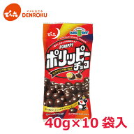 【エントリー&お気に入り登録でポイントGET！】ポリッピー チョコ 40g×10袋入 【Eサイズ】 でん六 チョ…