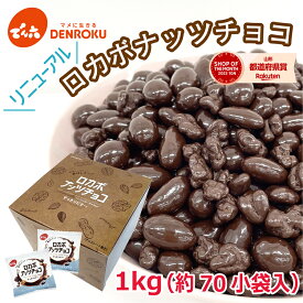 1kg 小袋 ロカボナッツチョコ 1,000g×1箱 でん六 ロカボ 大容量 ノンシュガー チョコレート おやつ お菓子 個包装 小袋 小分け 食べきり アーモンド くるみ 落花生 ナッツ チョコ掛け 2600 お買い物マラソン お菓子 MD