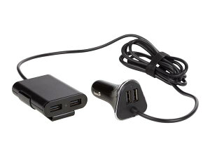 �����ԗpUSB�`���[�W���[�O��2+�㕔2�i5V-2.4Ax4=9.6A-48W max.)