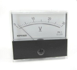 �A�i���ODC�d���p�l�����[�^�[30VDC-70×60mm