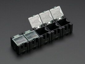 SMD部品収納モジューラスナップボックス-黒-5パック