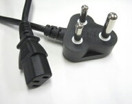 インドAC電源コード 3P→C13 10A/250V