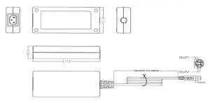 UNIFIVE ACアダプター 12Vdc/11.67A UIDDC3160-120116SA