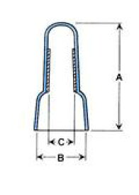閉端端子CE-1（1,000個パック）