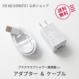 【公式ショップ限定！】アダプター & ケーブル 2点セット プラズマ エアシャワー 美顔器 Un 専用