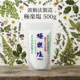 波動法製造　極楽塩500g（塩/調味料/おにぎり/天日塩）