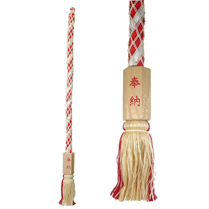 楽天市場】鈴緒(六角桐枠付)6尺(180cm) 木枠に文字入れサービス : 神殿 