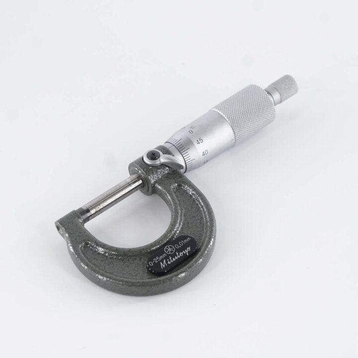 MITUTOYO マイクロメーター 0‐25mm 0.01mm 送料無料! 通販 HFS(R) 外側マイクロメーター 0-25mm 0.01mm キャリパー測定ツール ブレードマイクロメータ 高精度測定器 収納ケース付き