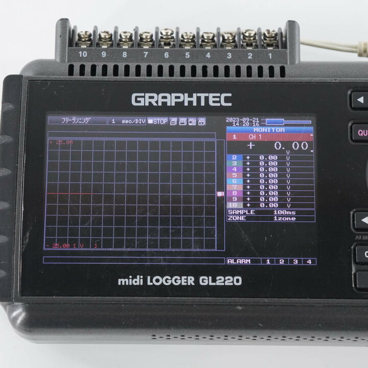 楽天市場】【中古】[DW]8日保証 GRAPHTEC GL220 midi LOGGER データ 