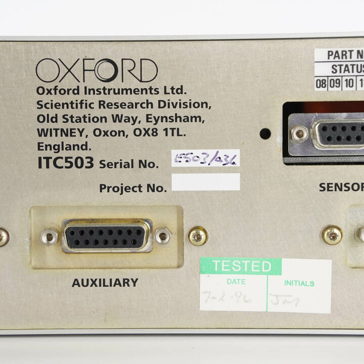 楽天市場】【中古】[JB]現状販売 Oxford Instruments ITC503 ITC 503 