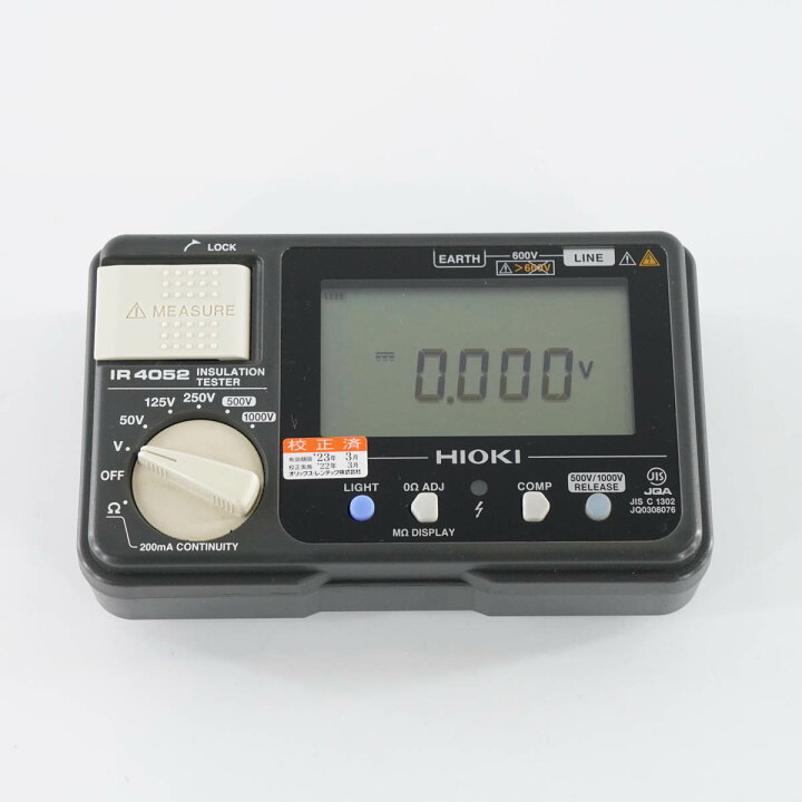 楽天市場】【中古】[DW]8日保証 03/2022CAL HIOKI IR4052 INSULATION 