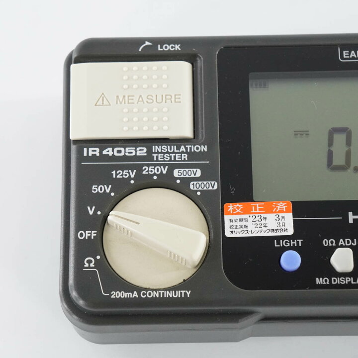 楽天市場】【中古】[DW]8日保証 03/2022CAL HIOKI IR4052 INSULATION 