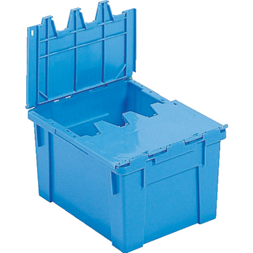 送料無料 安心と信頼 サンコー フタ一体型ネスティングコンテナー tr-3425240 ブルー 上品なスタイル サンクレット#15F