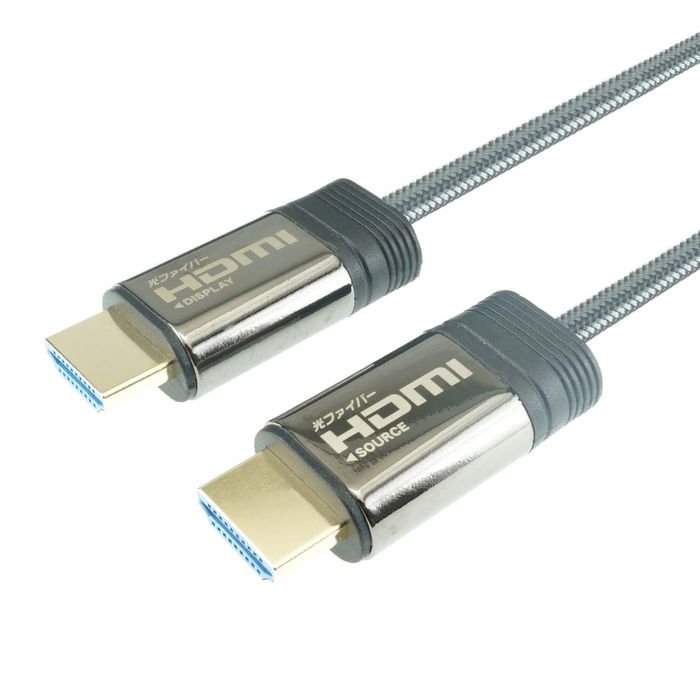送料無料 ホーリック 光ファイバー HDMIケーブル グレー 価格 交渉 HH100-601GY メッシュタイプ 10m 国内正規品