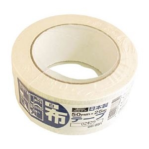 【送料無料】 (まとめ) オカモト 布テープ カラー 白 OD-001-W 1巻 【×30セット】 ds-2454644