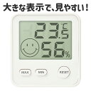 エンペックス おうちルーム デジタルmidi温・湿度計 シルキーホワイト TD8411