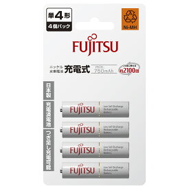 富士通 充電式電池 単3形 4本 1,900mAh HR-4UTC(4B)