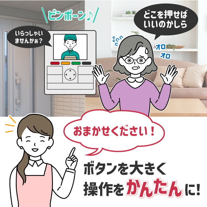 エルパ かんたんテレビドアホン 玄関カメラ&壁掛モニターセット DHS-SM2030 ワイヤレスだから工事不要!混信しにくいDECT 方式を採用したTV玄関インターホンです でんきのパラダイス 電天堂 セット品ELPA DHS-TMP2320 DECTワイヤレステレビドアホン モニター&ポータブルセット & DHS-A20P DECT増設モ
