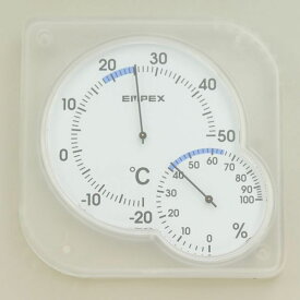 エルパ 温湿度計 シュクレミディ クリアホワイト OS-01 (W)