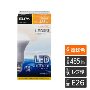 �G���p LED�d�� ���t���` E26 �d���F LDR6L-H-G601