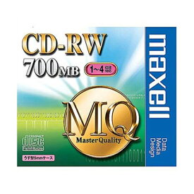 日立マクセル データ用 CD-RW 700MB 4倍速対応 1枚 5mmケース入 CDRW80MQ.S1P