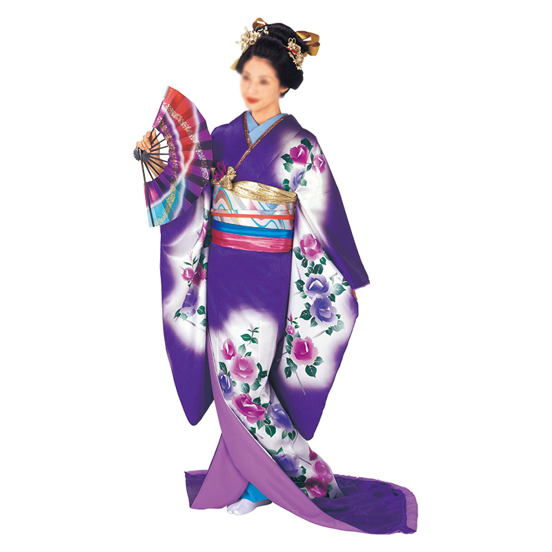 オシャレ 舞台衣装 日本舞踊 手描き 朱雀の柄の着物 | ochge.org