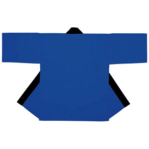 無地 法被 半纏 半被 半天 袢天 (ブルー) 綿100% 祭り 衣装 大祭 祭禮 神輿 イベント 夏祭り 秋祭り まつり はんてん はっぴ ハッピ 同色無地紐付 男女兼用