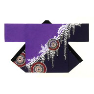 法被 半纏 半被 半天 袢天 反応染め (紫) 綿100% 藤に傘 祭り 衣装 大祭 祭禮 神輿 イベント 夏祭り 秋祭…