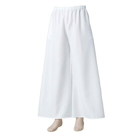 よさこい パンツ フレア 白 衣装 ポリエステル100% YOSAKOI ソーラン 祭り ダンス 舞踊 踊り 舞台 ステージ 男女兼用