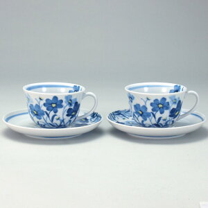 九谷焼 米寿 プレゼント 金婚式 ペア 夫婦コーヒー お花畑【陶器 還暦祝い 退職祝 結婚祝い 贈り物 ペア 夫婦 誕生日 退職祝い プレゼント 男性 古希 喜寿 祝い 】