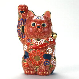 敬老の日 九谷焼 米寿 プレゼント 招き猫 金婚式 4号招猫 盛【陶器 法人ギフト 新築祝 引越祝 退職祝 結婚祝 贈り物 ペア 夫婦 誕生日 退職祝い プレゼント 男性 古希 喜寿 祝 】