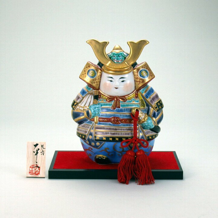 楽天市場】敬老の日 九谷焼 米寿 プレゼント 金婚式 7.5号武者人形 錦 