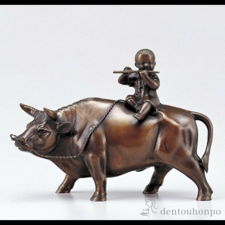 楽天市場】【LINE登録で300円クーポン】 銅製 立牛童子 8号 ( 木札名  