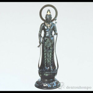 【LINE登録で300円クーポン】 銅製 聖観音像 70号 ( 木札名入れ有料 仏像 お寺 日本 屋外 屋内 高岡銅器 法要 メモリアル 法事 祈念 弔事 寄進 奉納 開店 事務所移転 開業 プレゼント お祝い お返