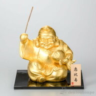 開運 恵比寿様 ( 箔一 木札名入れ有料 退職祝い 定年 恵比寿 大黒 宝船 置物 幸運 金沢金箔 結婚 出産 内…