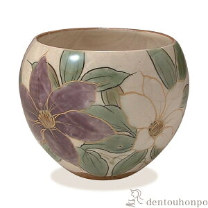 【LINE登録で300円クーポン】 お茶呑茶碗 花揃え 鉄線 ( 名入れ有料 湯のみ ゆのみ 湯飲み カップ プレゼント 清水焼 京焼 結婚 出産 内祝い 引き出物 金婚式 誕生日プレゼント 還暦祝い 古希