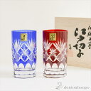【10％OFFクーポン 8/11 1:59まで】江戸切子 星切子 タンブラー ペア ( 田島硝子 あす楽 木箱名入れ有料 ビールグラス ビアグラス 保温 保冷 人気 セット 江戸切子 結婚 出産 内祝い 引き出物 金婚式 誕生日プレゼント 還暦祝い 古希 喜寿 米寿 退職 定年 )