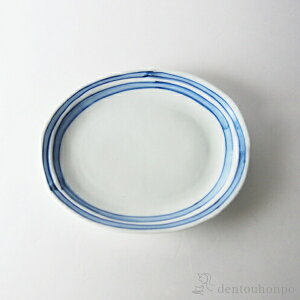 【LINE登録で300円クーポン】 楕円多用皿 ライン 5個セット ( プレート おつまみ 料理 和食 洋食 波佐見焼 結婚 出産 内祝い 引き出物 金婚式 誕生日プレゼント 還暦祝い 古希 喜寿 米寿 退職 定