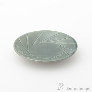 【LINE登録で300円クーポン】 彫刻紋〈藍墨〉 12cm皿 斜め彫 5個セット ( プレート 醤油皿 豆皿 和食 洋食 波佐見焼 結婚 出産 内祝い 引き出物 金婚式 誕生日プレゼント 還暦祝い 古希 喜寿 米寿