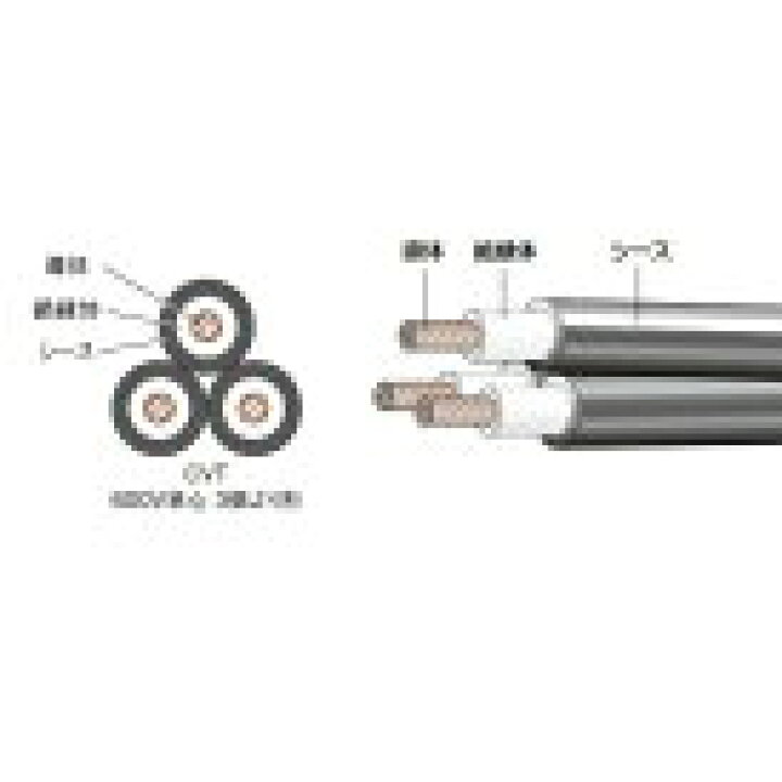 楽天市場】新品 CVT14SQx3C ケーブル（電線） 100m巻 領収書可能  