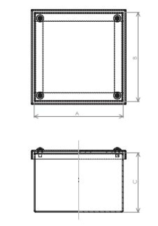 楽天市場】SUS プルボックス かぶせ 防水型 300×300×200 電成興業 