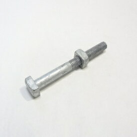 Aトレード 四角ボルト 4分×120mm ナット付 溶融亜鉛メッキ