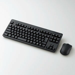 ELECOM ԐFLED}EXtCXL[{[h RpNg^Cv 2.4GHz eL[Ȃ u TK-FDM105MBK